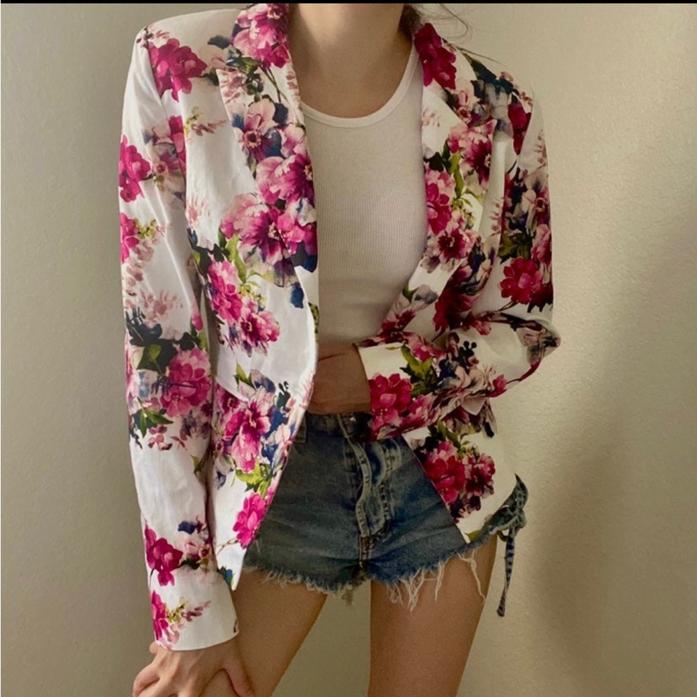 Floral blazer